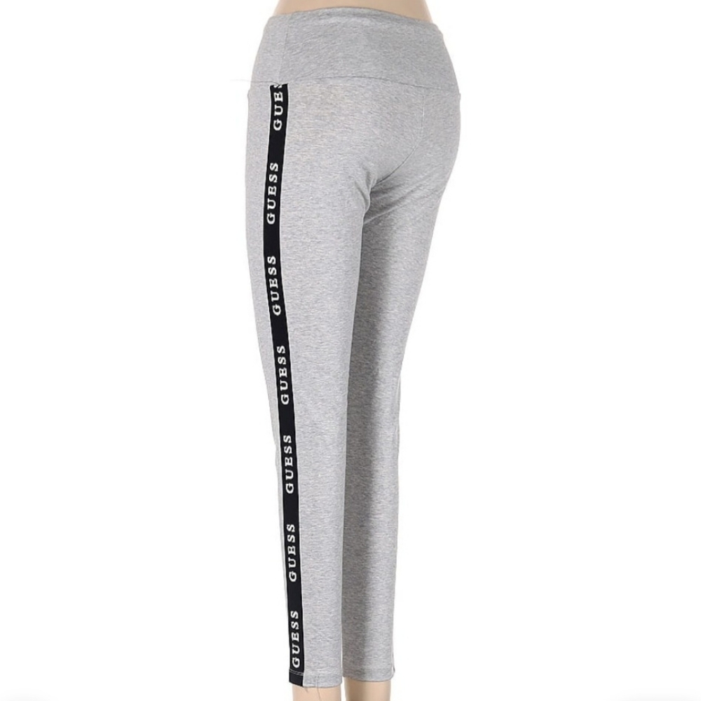 NWOT Guess Gray and Black Leggings with Side Stripe